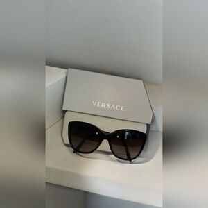 Versace VE4361 Black Sunglasses Gold Medusa Logo – 100% Authentic